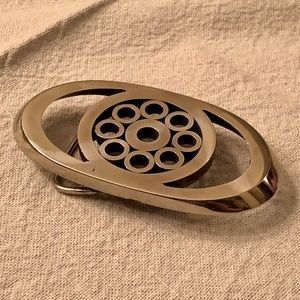 Vintage Chrome Belt Buckle